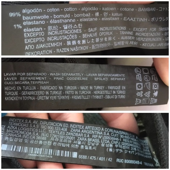 Zara Man 32 Black Loose Fit Jeans Stripe Down Leg - Picture 6 of 7